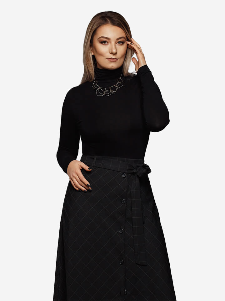 Camisa de manga larga negra Benny